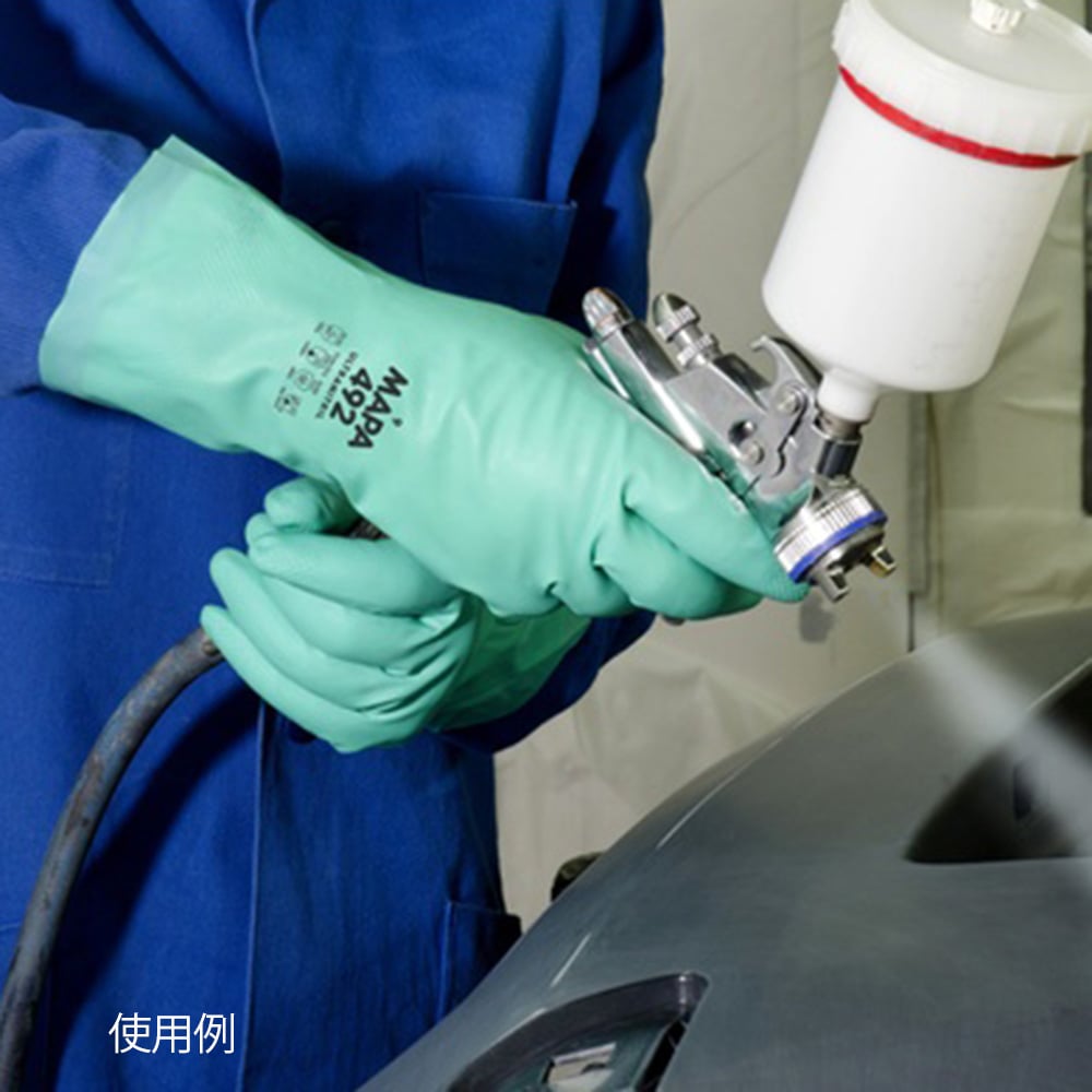 Nitrile gloves (anti-slip embossed/cotton-finished inside) XL 492-9 1 pair