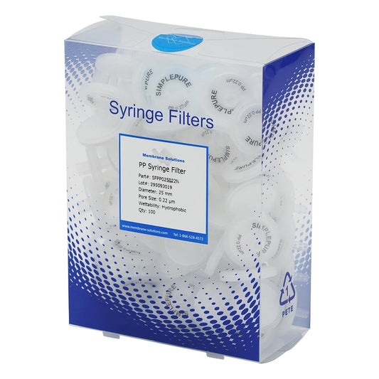 주사기 필터(소수성) PP φ25mm/φ0.22μm 1상자(100개입) PP025022 1상자(100개입)