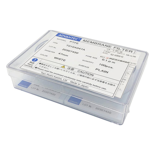 Membrane filter (PTFE type) pore size 0.1 μm 100 sheets 12010004 1 box (100 sheets)