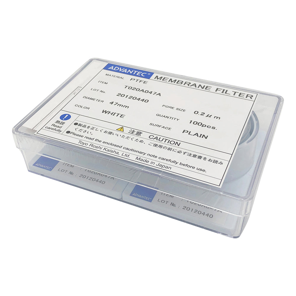 Membrane filter (PTFE type) pore size 0.2 μm 100 sheets 12020004 1 box (100 sheets)