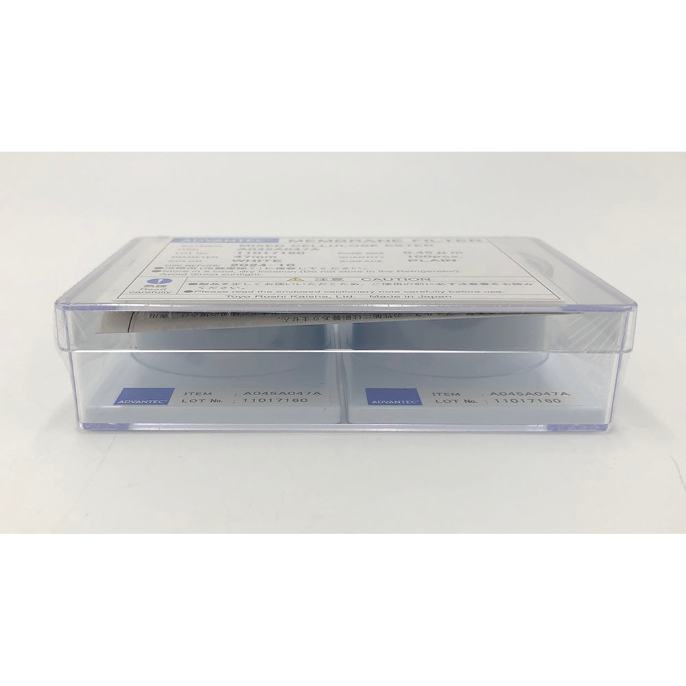 멤브레인 필터(셀룰로오스 혼합 에스테르 타입) 구멍 직경 0.45μm 100장입 10040004 1상자(100장입)