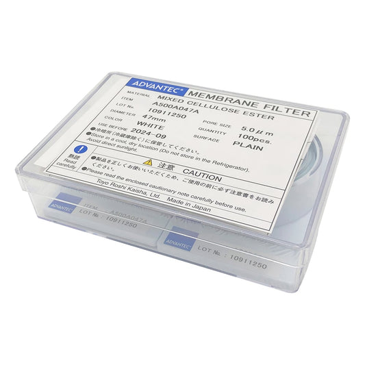 Membrane filter (mixed cellulose ester type) pore size 5μm 100 sheets 10150004 1 box (100 sheets)