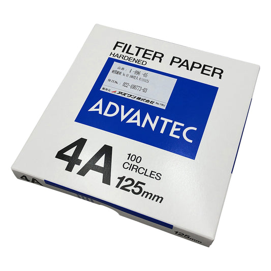 Hard filter paper No.4A 100 sheets 01411125 1 box (100 sheets)
