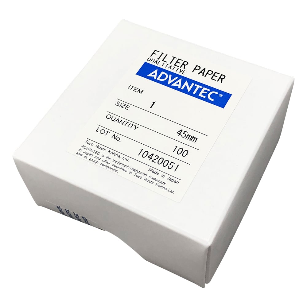 Qualitative filter paper No.1 100 sheets 00011045 1 box (100 sheets)