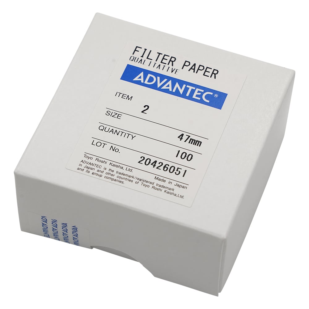 Qualitative filter paper No.2 Φ47 100 sheets 00021047 1 box (100 sheets)