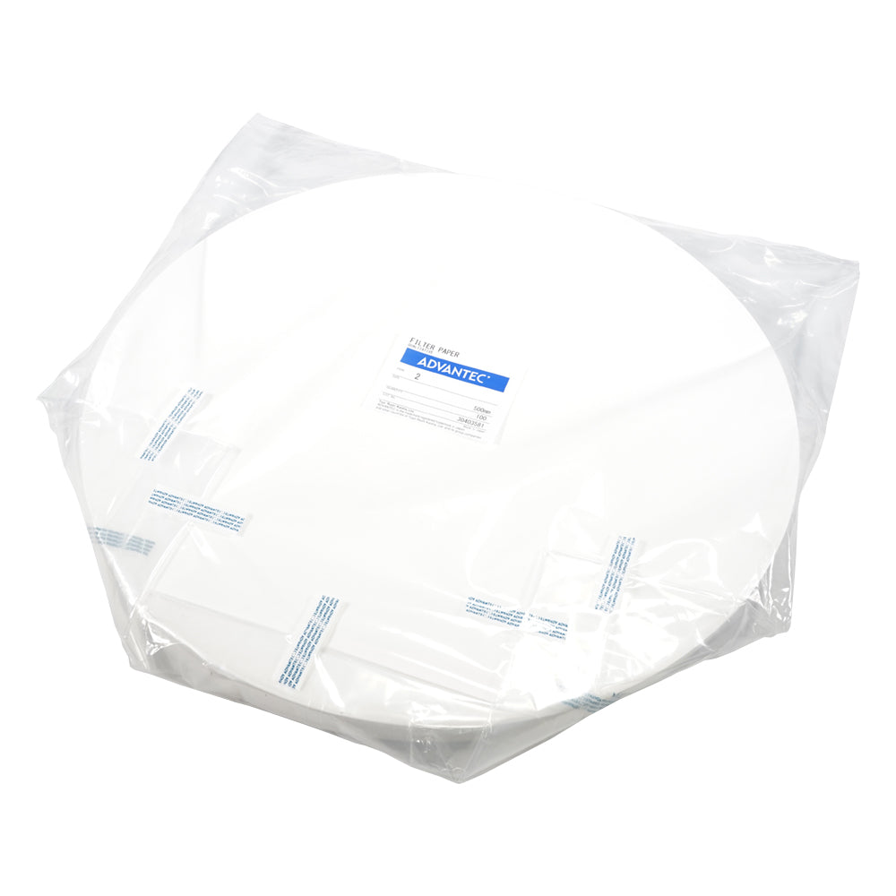 Qualitative filter paper No.2 Φ500 100 sheets 00021500 1 box (100 sheets)