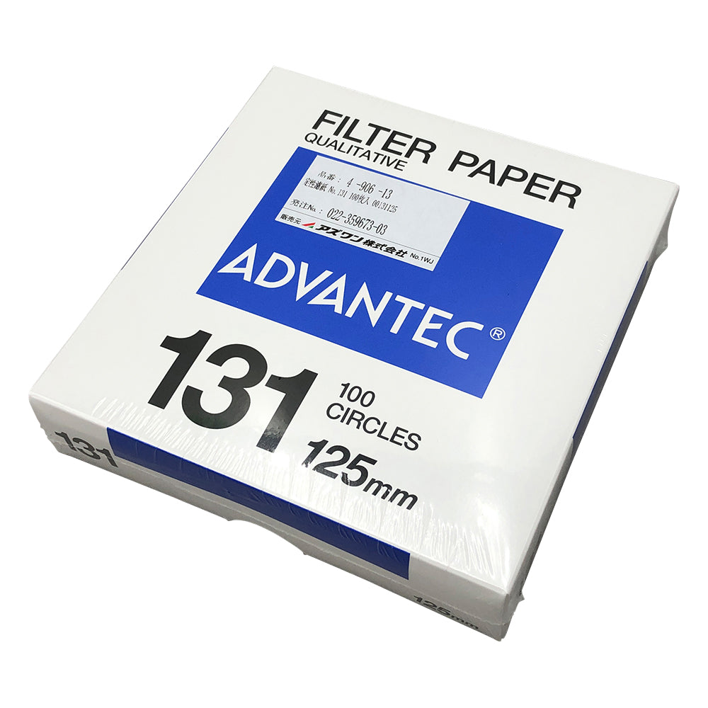 Qualitative filter paper No.131 100 sheets 00131125 1 box (100 sheets)