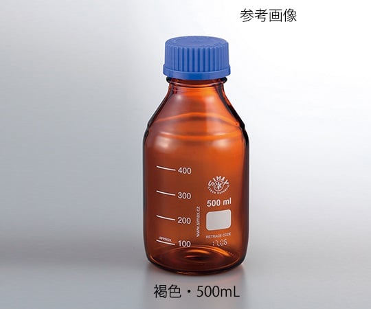 ネジ口メディウム瓶SCC　褐色　1000mL　2070 M/1000SCC 1個