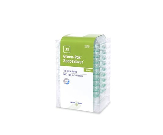 Green-Pak SpaceSaver 적층식 리필 팁 GPS-LTS-A-250μL-960/10 1개(96개×10단입) 30389299 1개(96개×10단입)