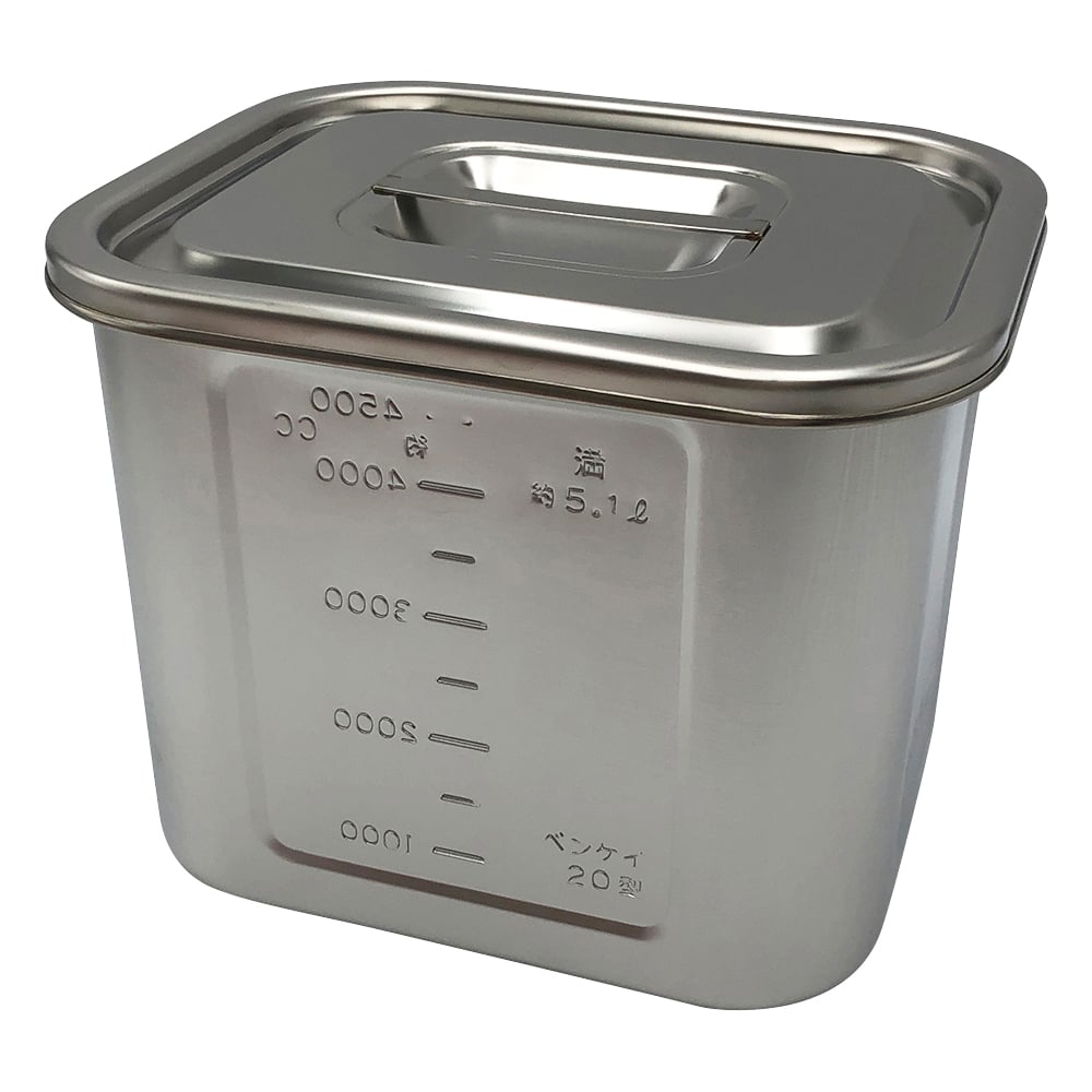 각형 눈금 부착 포트 5.1L 20 1개