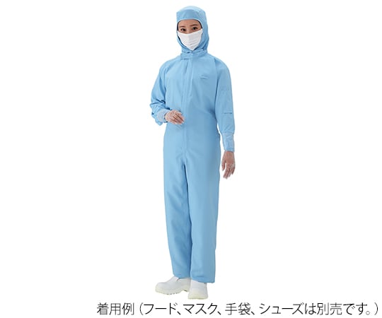 アズピュア涼感クリーンウェア　青　4L　coverall 1枚