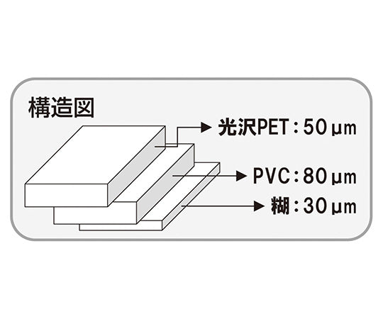 アズピュアESD　光沢PETラインテープ　オレンジ 1巻