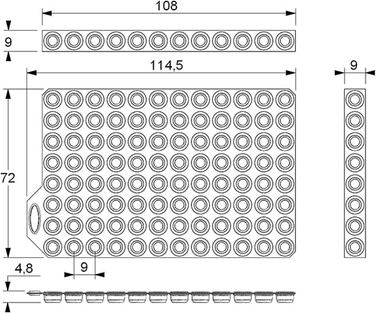 Push Cap for 96well format, 12cap band type, 1 pack (40 pieces) MP53098 1 pack (40 pieces)