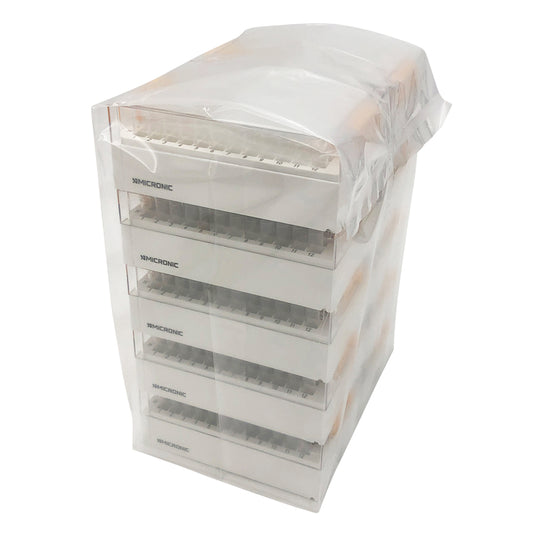 2Dバーコード付クライオチューブ Internal thread 1.40mL ラック入（low cover）1セット（96本×10ラック入）　MP52550 1セット(96本×10ラック入)