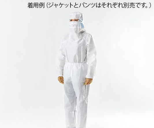 디스포저블 클린 룸웨어 LIVMOA CL 재킷 L 5 착입 Z-02-005-L 1팩(1벌×5봉입)