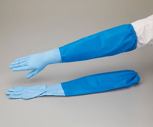 Nitrile gloves (medium thickness, with blue arm covers) L No.390 1 pair