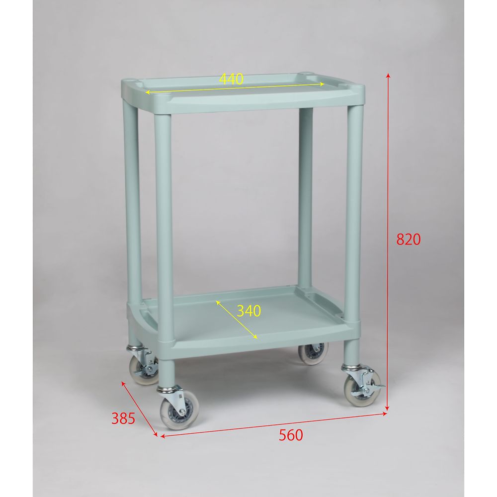Silent Plastic Cart (Quiet Caster Type) 560 x 385 x 820mm Y101A-S 1 pc