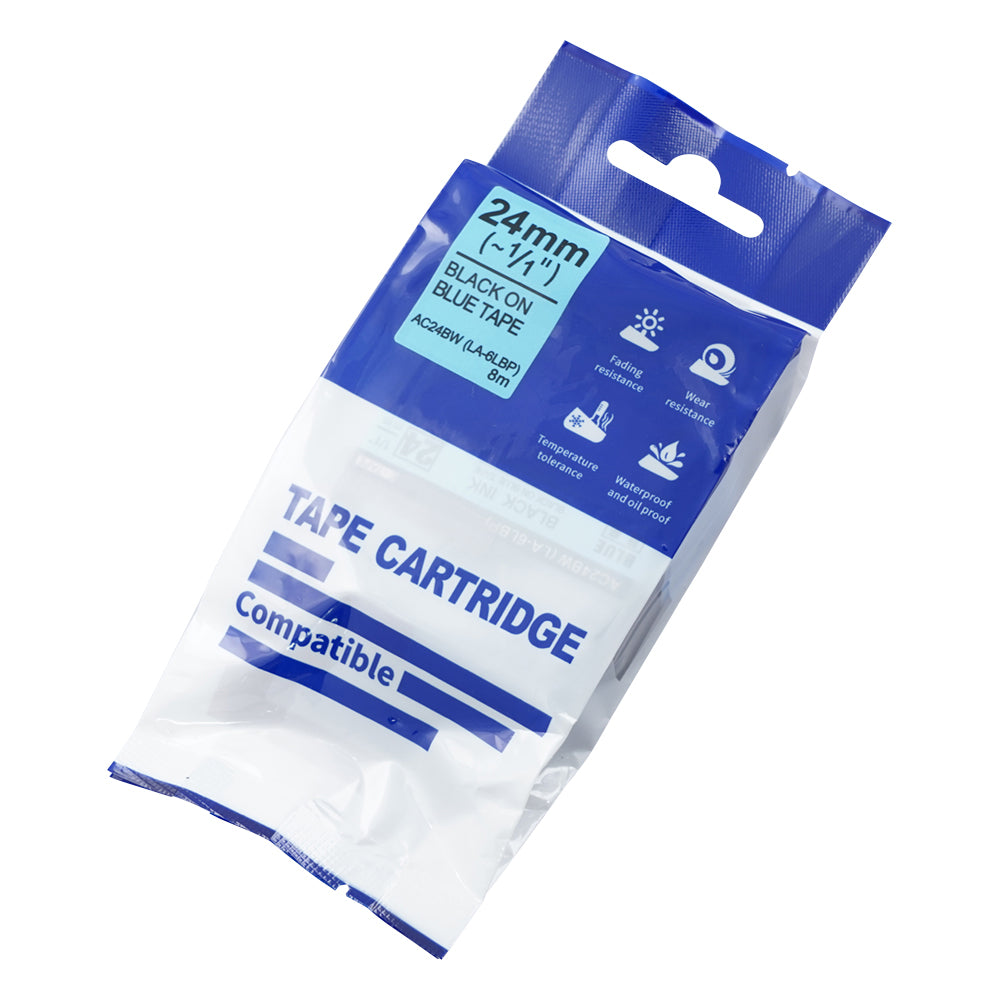 Tape Cartridge Blue 24mm AC24BW 1 Pack