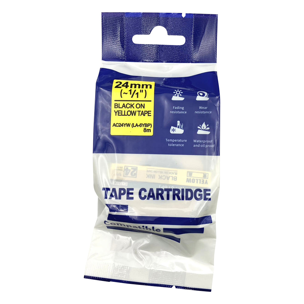 Tape Cartridge Yellow 24mm AC24YW 1 Pack