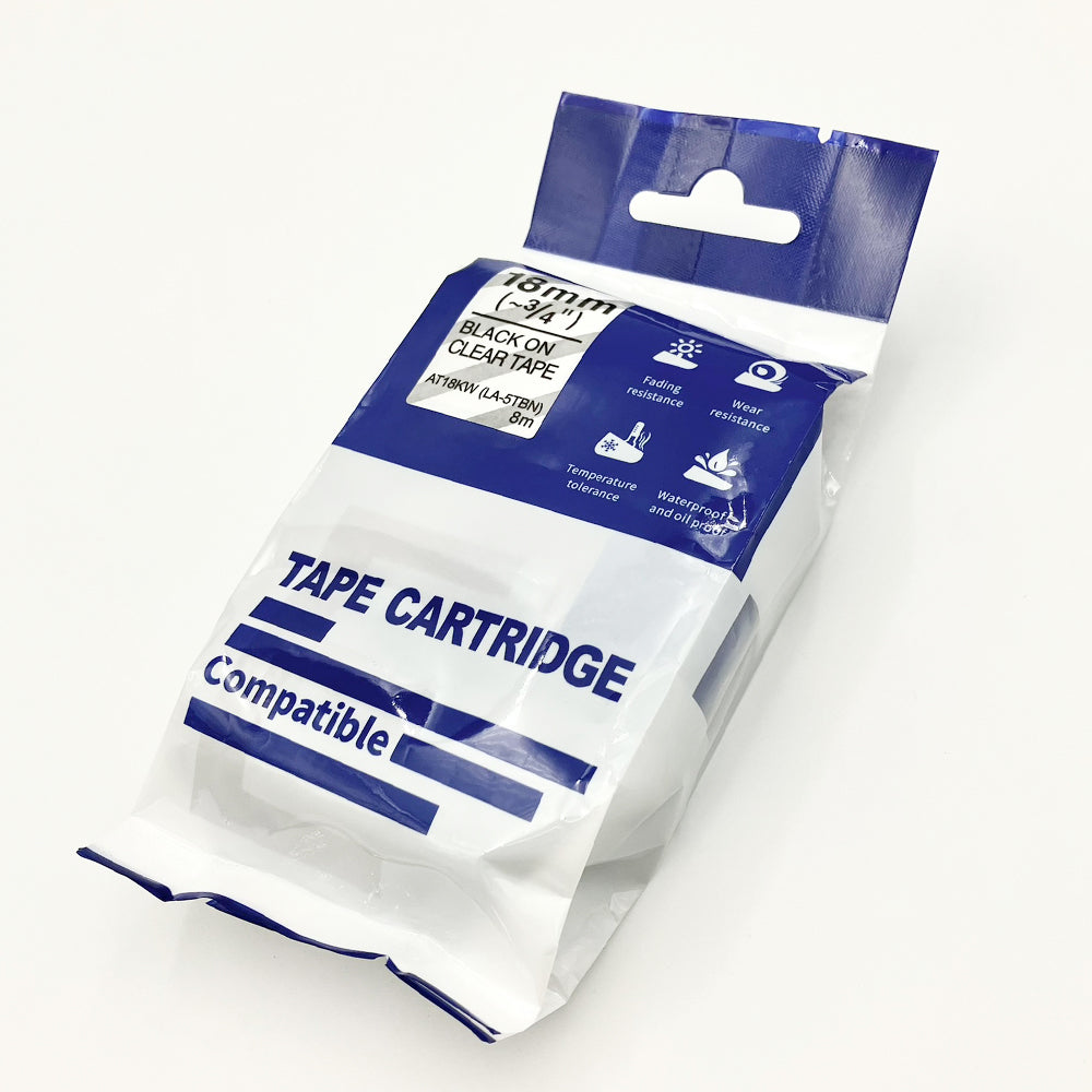Tape Cartridge Clear 18mm AT18KW 1 Pack