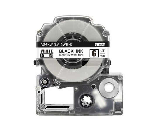 Tape Cartridge White 6mm AS6KW 1 Pack