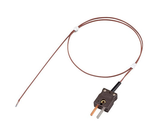 細型T熱電対センサー（フッ素樹脂モールドタイプ）　φ0.32×500mm　MOT-T03205XQ 1本