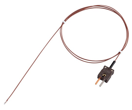 細型T熱電対センサー（フッ素樹脂モールドタイプ）　φ0.32×1000mm　MOT-T03210XQ 1本