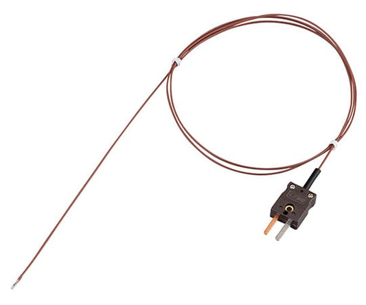 細型T熱電対センサー（フッ素樹脂モールドタイプ）　φ0.32×1000mm　MOT-T03210XQ 1本