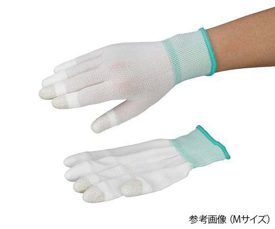 アズツール　タッチパネル対応PUコート手袋（指先コート）　緑 　M 1双
