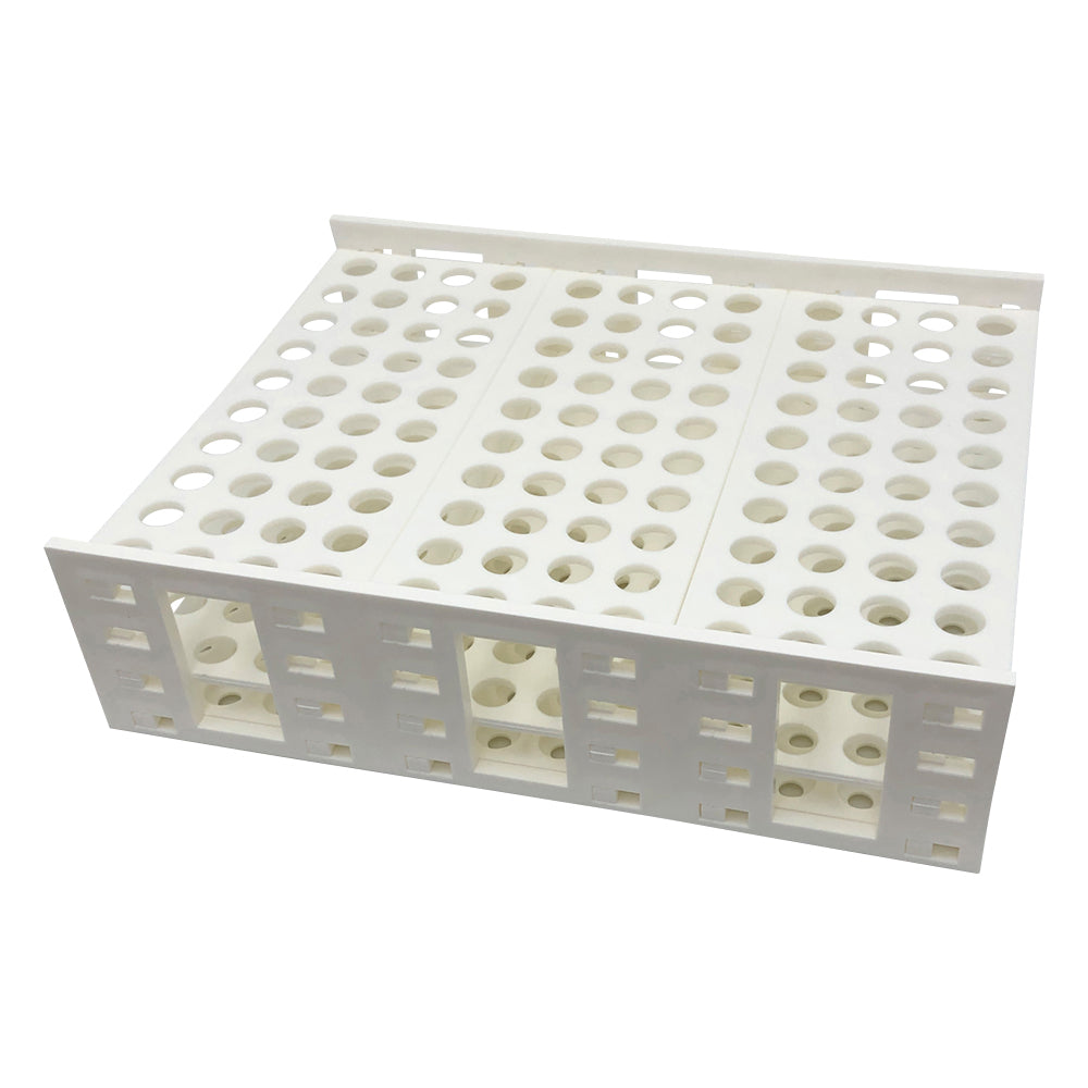 Test tube rack (Mega Rack) φ13-16mm, for 120 tubes, HS24323E, 1 unit