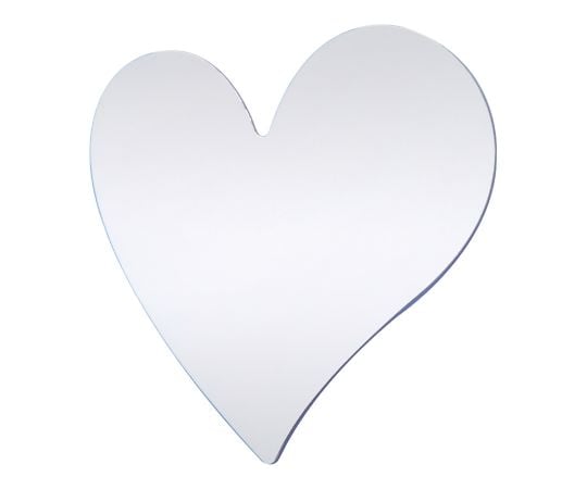 Mirror Safe and secure unbreakable mirror Heart SM-06 1 piece