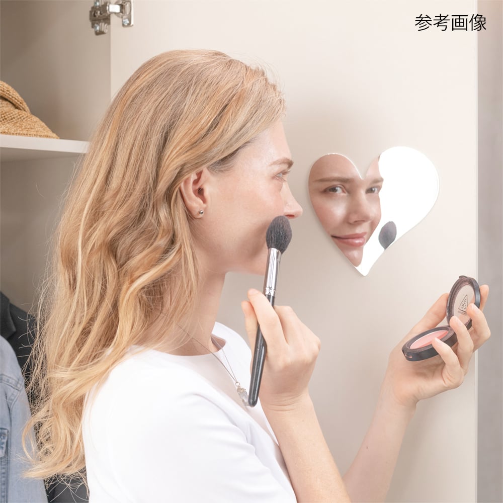 Mirror Safe and secure unbreakable mirror Heart SM-06 1 piece
