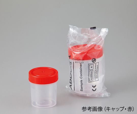 滅菌サンプル容器（個包装タイプ） 青 60mL 1箱（350個入）　P40102B 1箱(350個入)