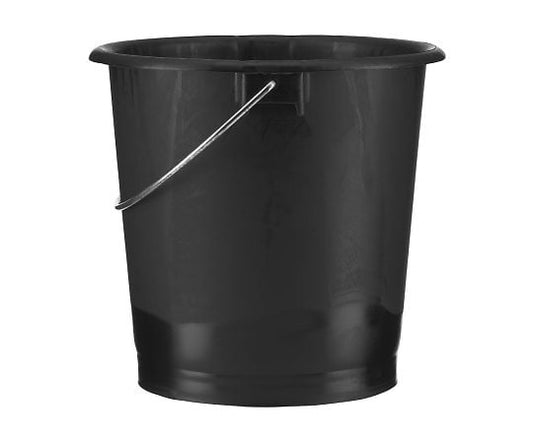 Thick bucket with scale, 10L, black, no spout, 2000070587, 1 piece