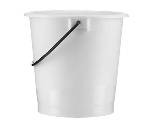 Thick bucket with scale, 10L, white, no spout, 2000070585, 1 piece