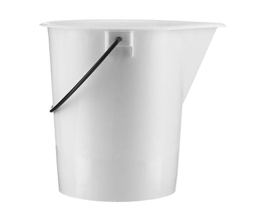 Thick bucket with scale, 15L, white, with spout, 2000070589, 1 piece