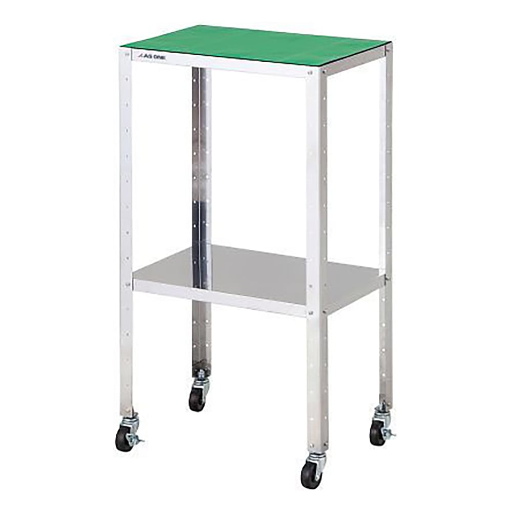 Stainless steel conductive wagon, assembled, with conductive mat, 460 x 310 x 809 mm, SDW-2RM, 1 unit