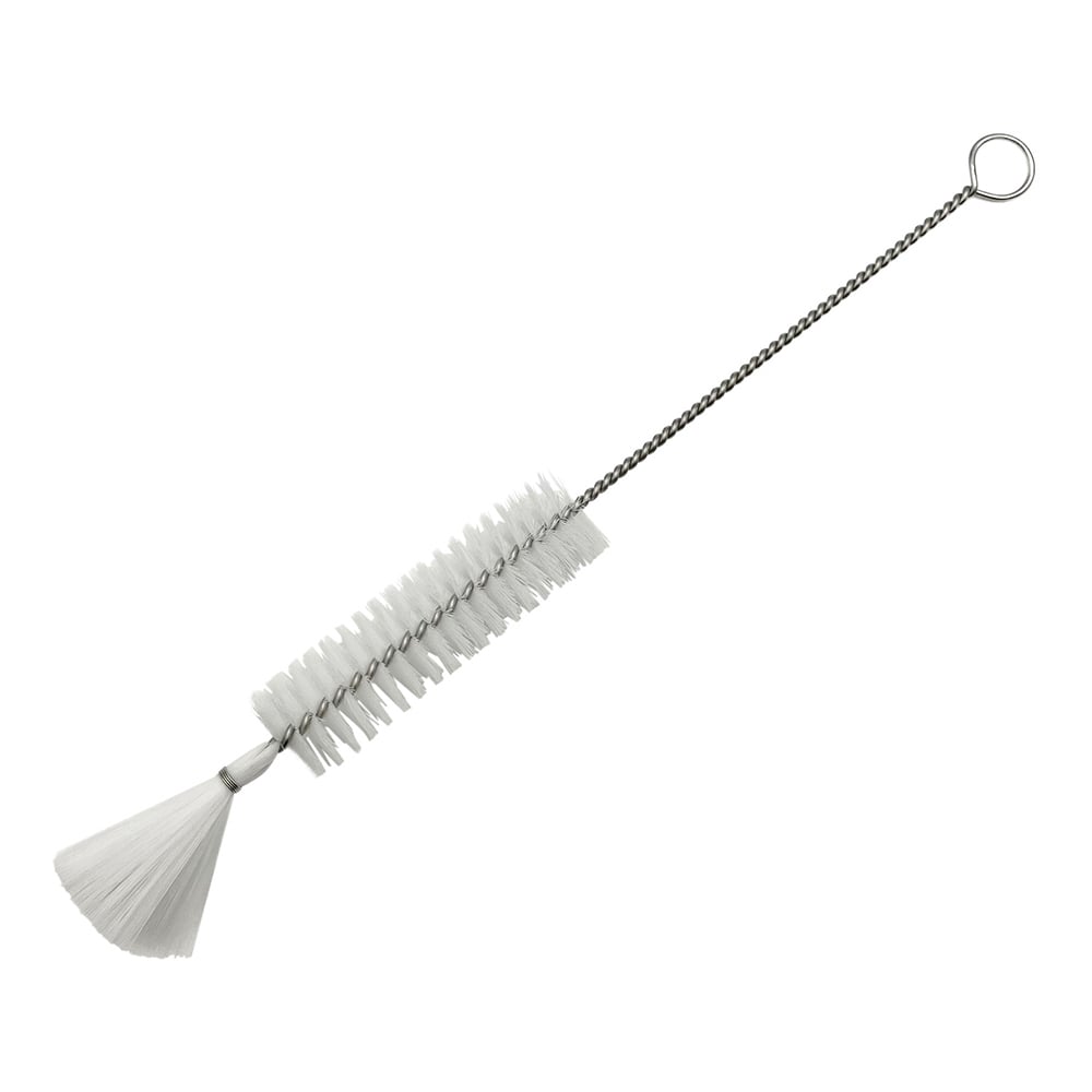 주사기 세정 브러쉬(PBT모) 화이트 210×65×φ18mm ABS-S5PW 1개