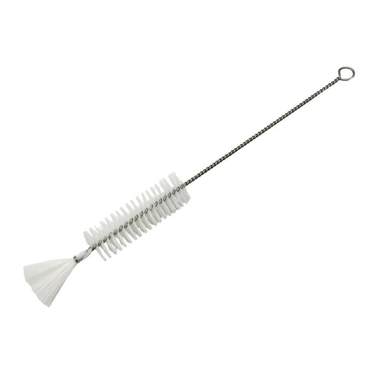 주사기 세정 브러쉬(PBT모) 화이트 315×85×φ27mm ABS-S20PW 1개