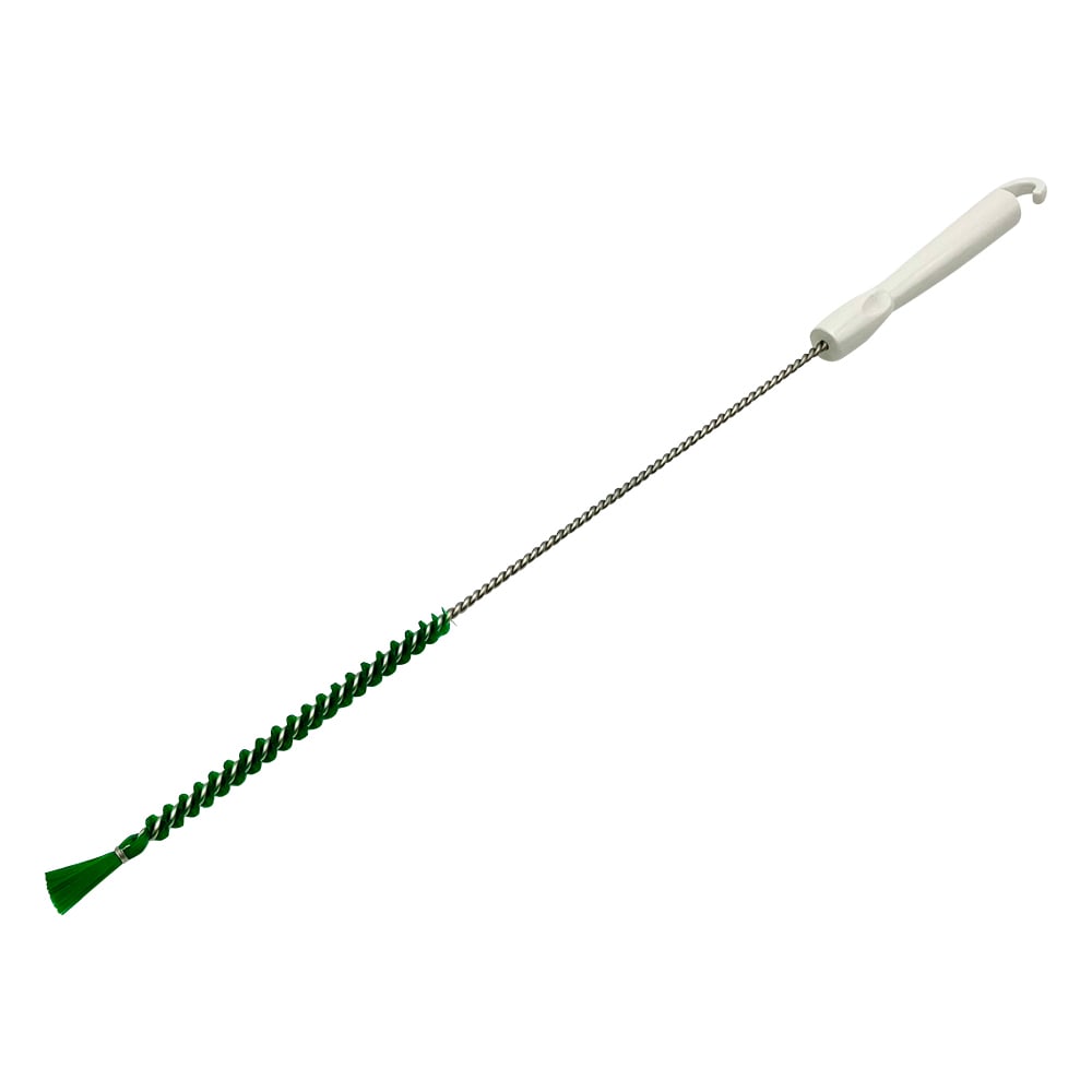 パイプクリーナーホ付（PBT毛）　500×135×φ10mm　グリーン　ABS-PH-10G 1本