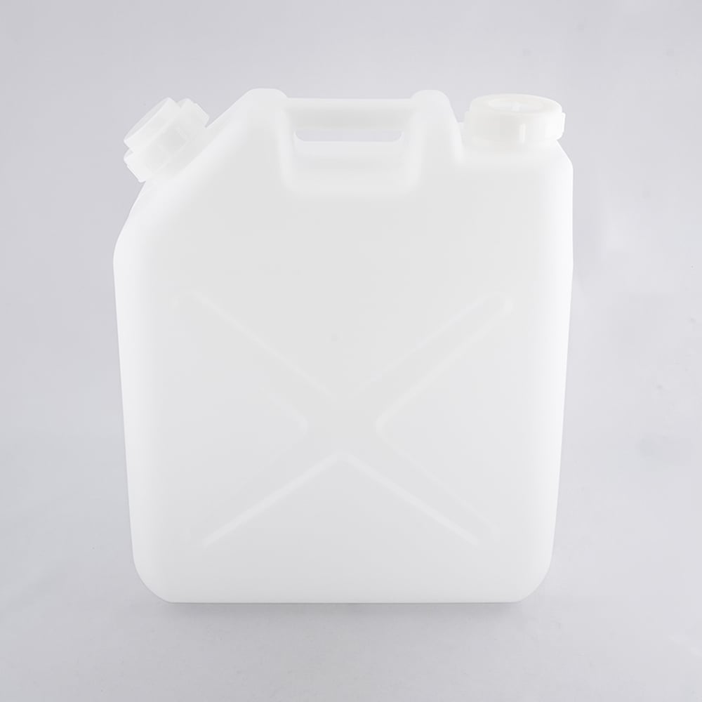 폐액 회수 용기(튜브 접속 캡용) 20L 340×190×410mm 자바라 노즐 부착 20L-BL2구 1개