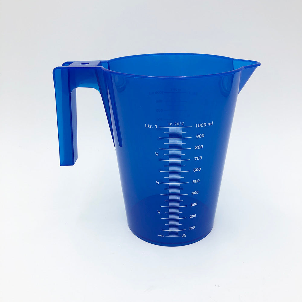 カラフル手付ビーカー（積み重ねタイプ）　1000mL　青　12個入　482942 1箱(12個入)