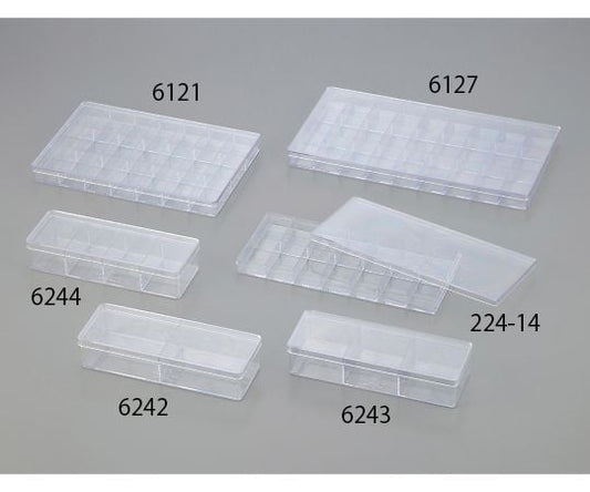 Styrofoam rectangular divided case 200 x 72 x 41 mm 2-section 12 pieces 6242 1 box (12 pieces)