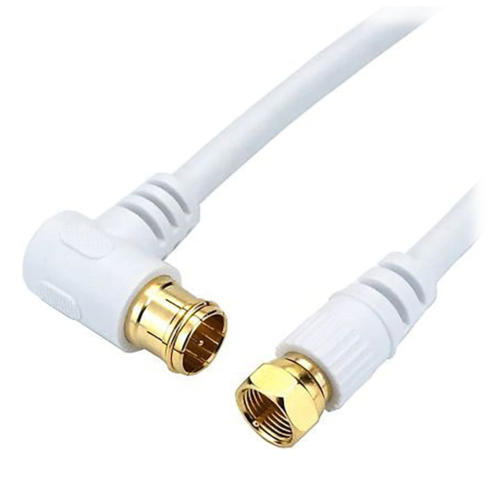 안테나 케이블 3m 화이트 L자 삽입식/나사식 커넥터 HAT30-921LS 1개