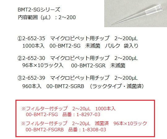 Nichipet Air (2～20uL)　00-NAR-20 1本