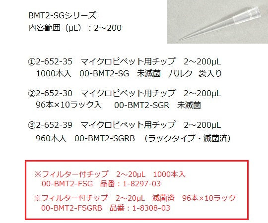 Nichipet Air (20～200uL)　00-NAR-200 1本