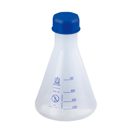 PP三角フラスコ（青目盛）500mL　93180 1個