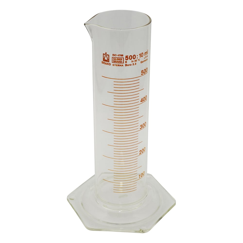 メスシリンダー（太型）　500mL　42054 1本