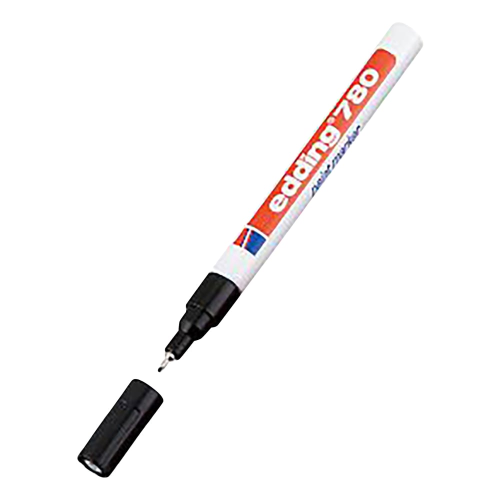 ペイントマーカー（耐熱・耐アルコール）　φ0.8mm　黒　4-780001 1個