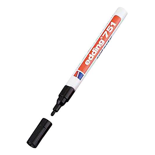 페인트 마커(내열·내알코올) φ1~2mm 검정 4-751001 1개